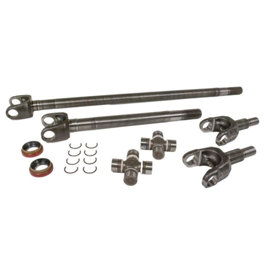 Yukon Gear & Axle YA W24176 Yukon Chromoly Front Axle Kit for Dana 30 Both Sides 30 Spline 733X U-Joints