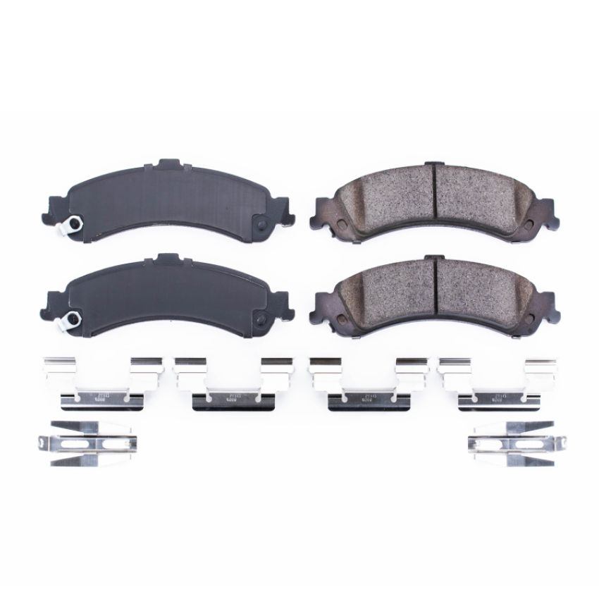 PowerStop 17-834 PowerStop - Z17 Low-Dust Ceramic Brake Pads with Hardware