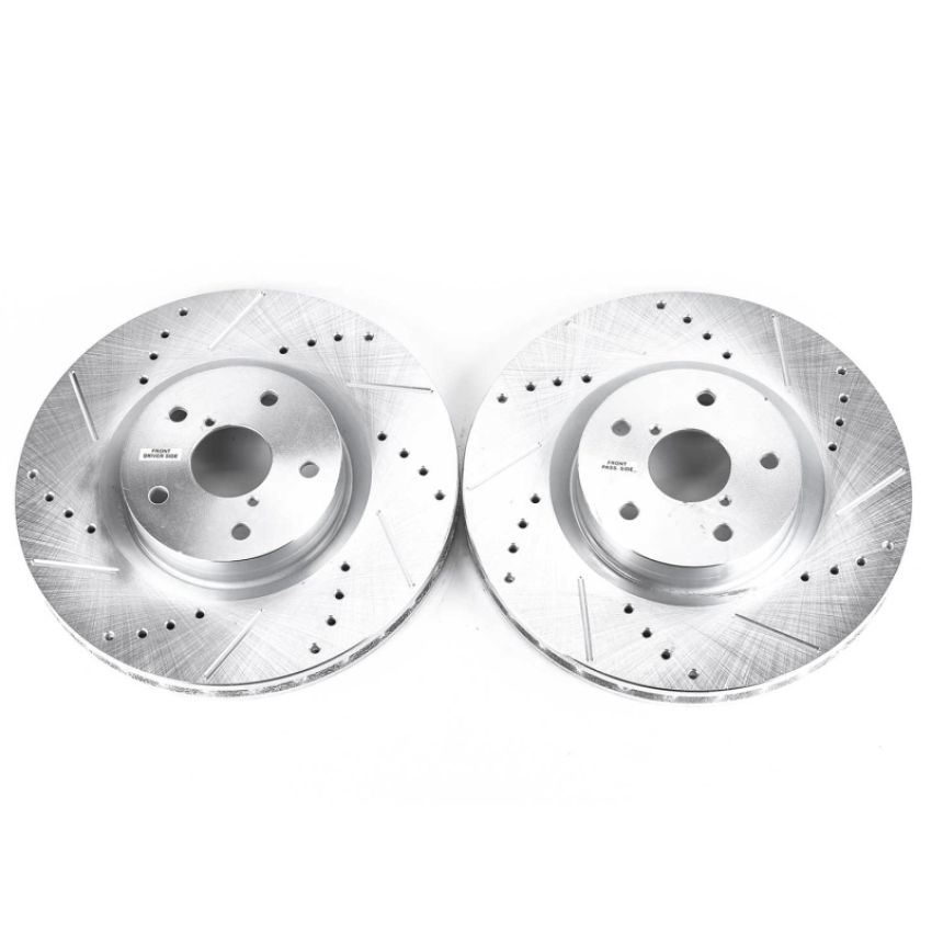 PowerStop JBR1117XPR PowerStop Evolution Performance Drilled, Slotted & Plated Brake Rotor Pair