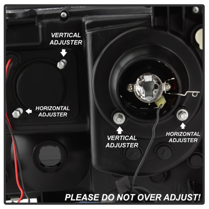 SPYDER 5085771 Projector Headlights - Version 2 - Light Bar DRL - Black Smoke