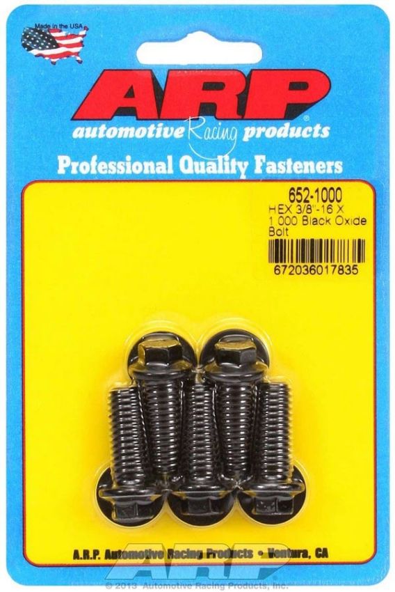 ARP ARP652-1000 Bolt Kit - 6pt. (5) 3/8-16 x 1.000