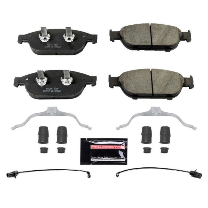 PowerStop Z23-1549 PowerStop - Z23 Daily Driver Carbon-Fiber Ceramic Brake Pads with Hardware Kit