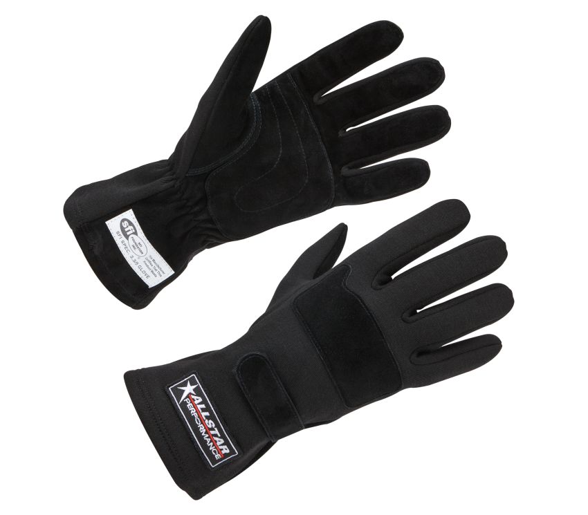 ALLSTAR PERFORMANCE ALL915014 Driving Gloves SFI 3.3/5 D/L Black Large