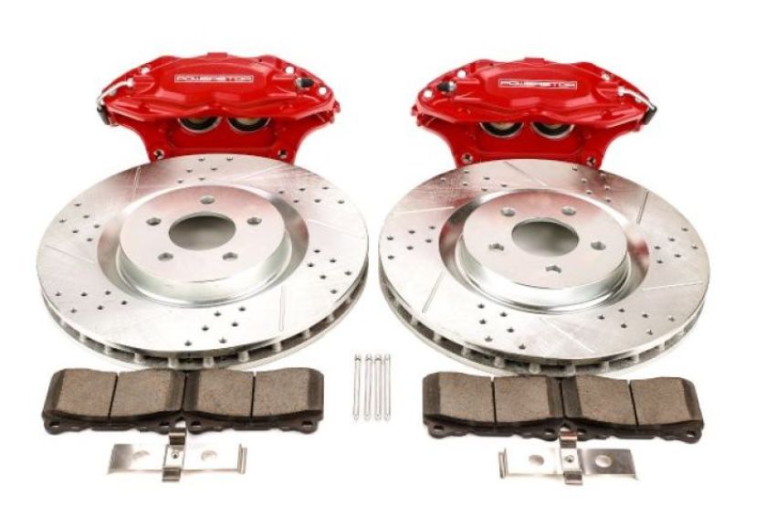 PowerStop BBK-MUST-001R Power Stop 05-14 Ford Mustang Front Big Brake Conversion Kit
