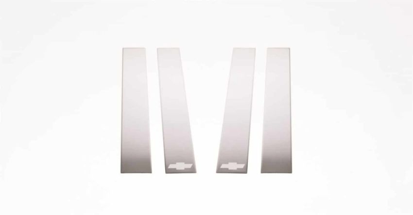 Putco 402608 14-14 Chevrolet Silverado HD - (Ext Cab) - 4pcs Stainless Steel Pillar Posts Classic