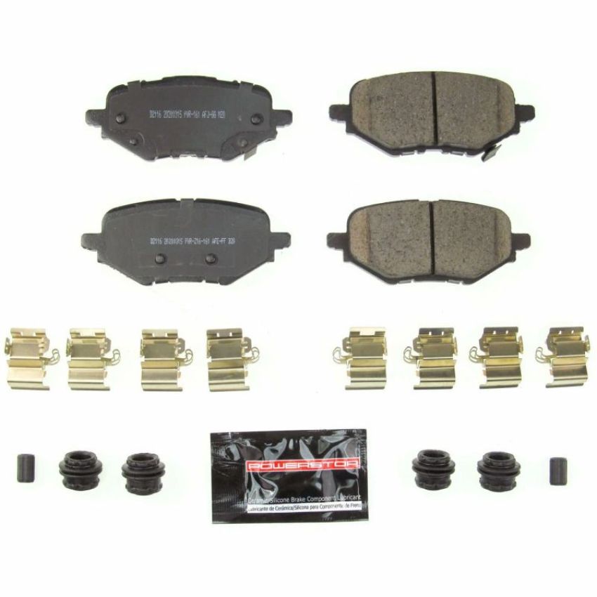PowerStop Z23-2116 PowerStop - Z23 Daily Driver Carbon-Fiber Ceramic Brake Pads with Hardware Kit