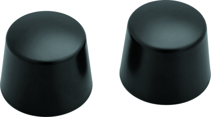 Kuryakyn 1229 Front Axle Nut Caps Satin Black