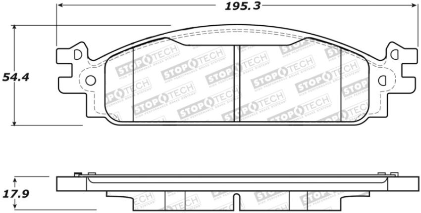 Stoptech 308.15080 Street Brake Pads - Front