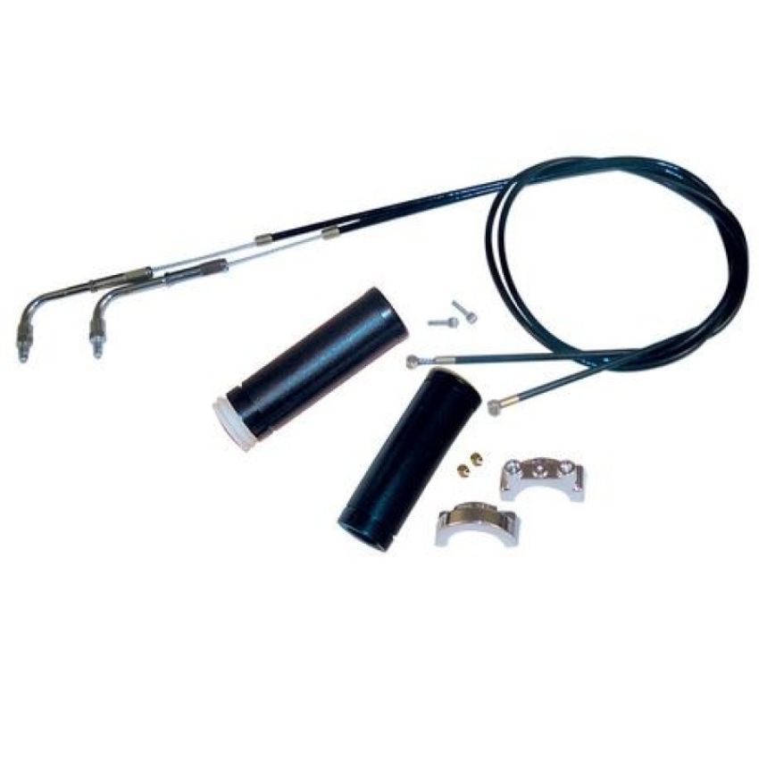 S&S Cycle 19-0448 1in Handlebars 2-Cable Throttle Assembly Cable - 39in