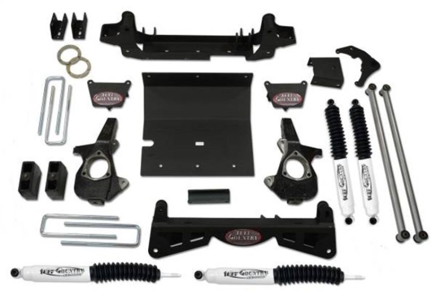 Tuff Country 16992KN 01-06 Chevy Silverado 1500HD 4x4 6in Lift Kit (w/3pc Sub Frame SX8000 Shocks)
