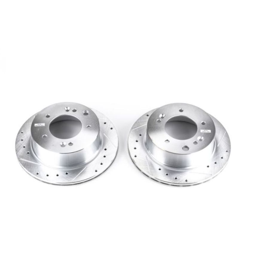PowerStop JBR1513XPR PowerStop Evolution Performance Drilled, Slotted & Plated Brake Rotor Pair