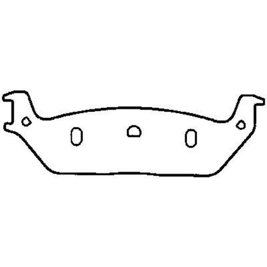 Bendix Friction MKD1012FM BENDIX Fleet MetLok Brake Pad