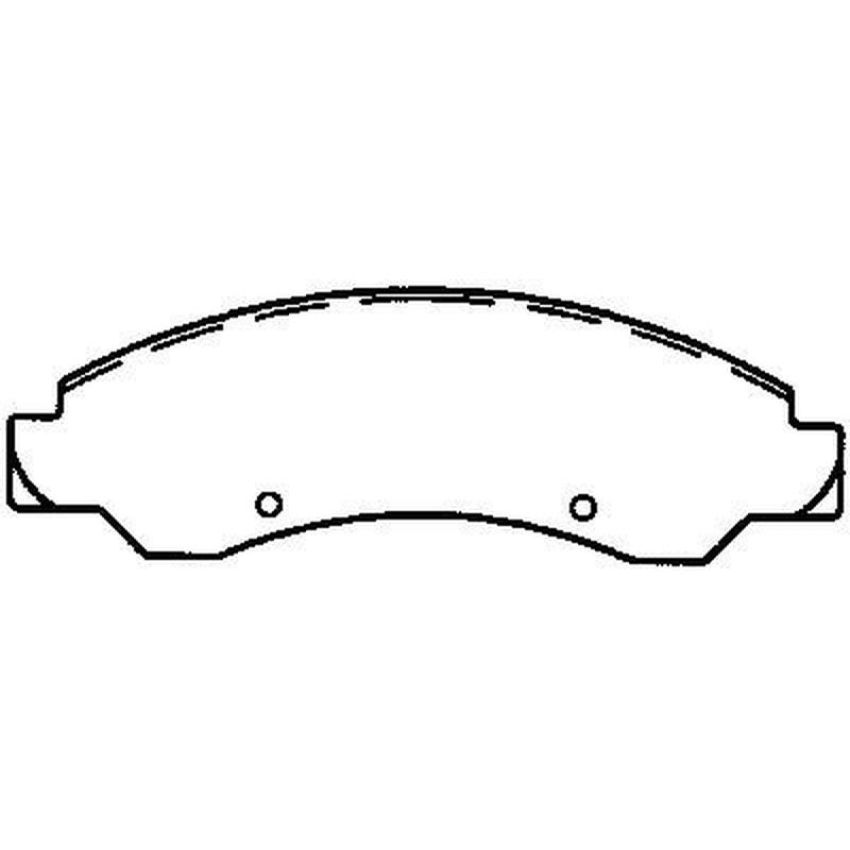 Bendix Friction MKD1092FM BENDIX Fleet MetLok Brake Pad
