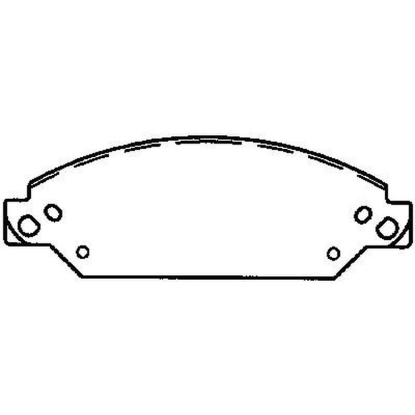 Bendix Friction MKD1092FM BENDIX Fleet MetLok Brake Pad