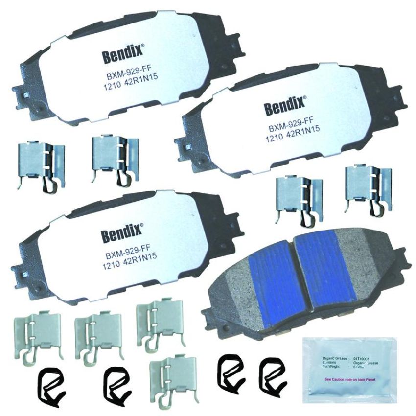 Bendix Friction MKD1210FM BENDIX Fleet MetLok Brake Pad