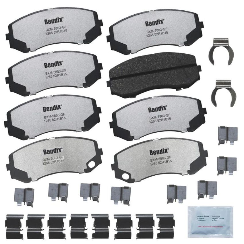 Bendix Friction MKD1265FM BENDIX Fleet MetLok Brake Pad