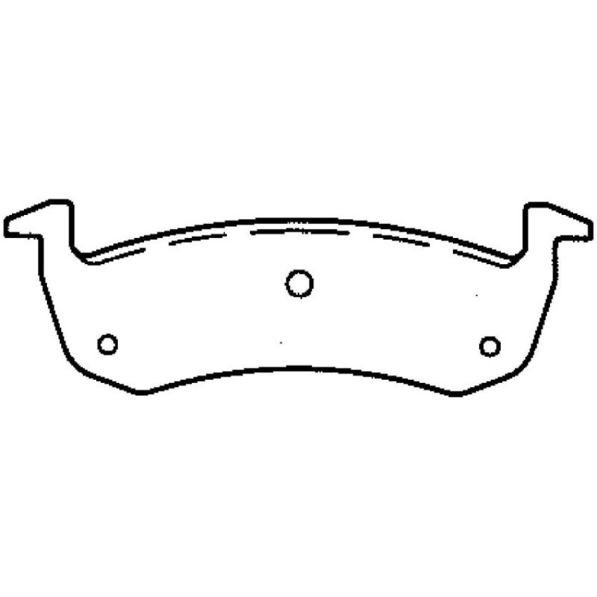 Bendix Friction MKD1279FM BENDIX Fleet MetLok Brake Pad