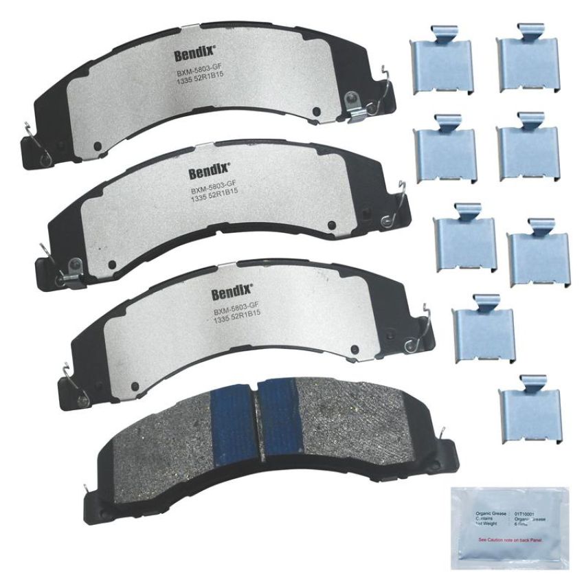 Bendix Friction MKD1335FM BENDIX Fleet MetLok Brake Pad