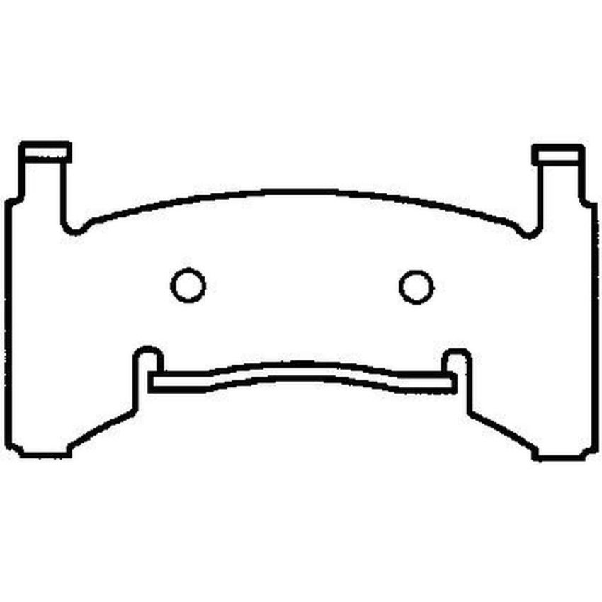 Bendix Friction MKD154FM BENDIX Fleet MetLok Brake Pad