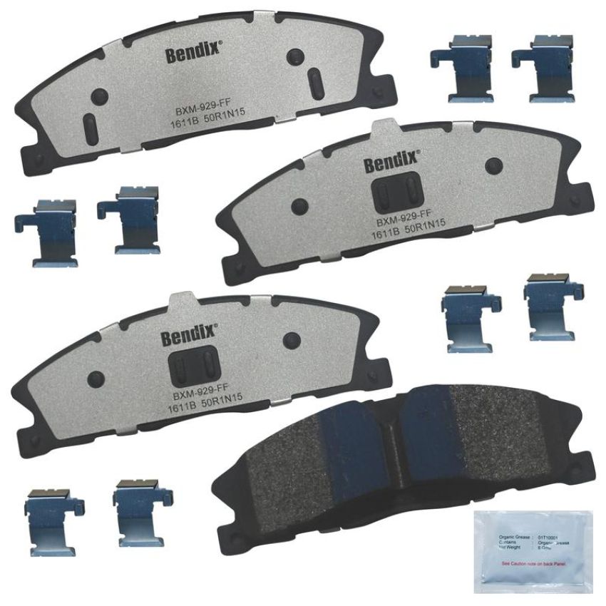 Bendix Friction MKD1611BFM BENDIX Fleet MetLok Brake Pad