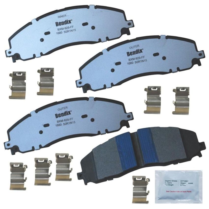 Bendix Friction MKD1680FM BENDIX Fleet MetLok Brake Pad