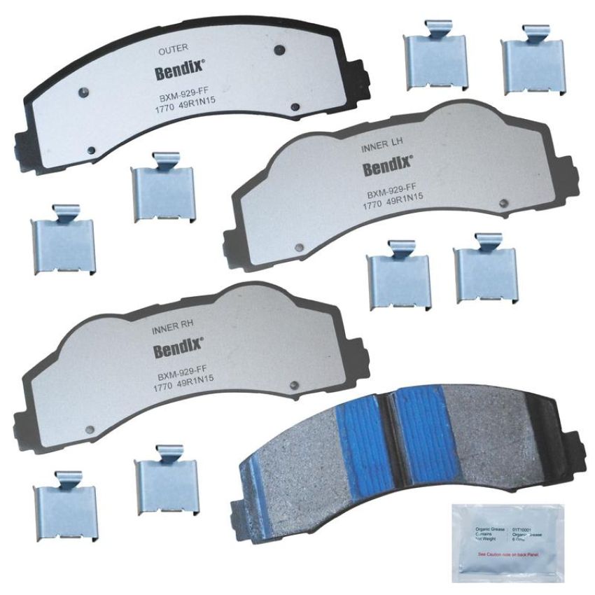 Bendix Friction MKD1770FM BENDIX Fleet MetLok Brake Pad
