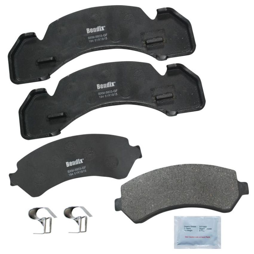 Bendix Friction MKD184FM BENDIX Fleet MetLok Brake Pad
