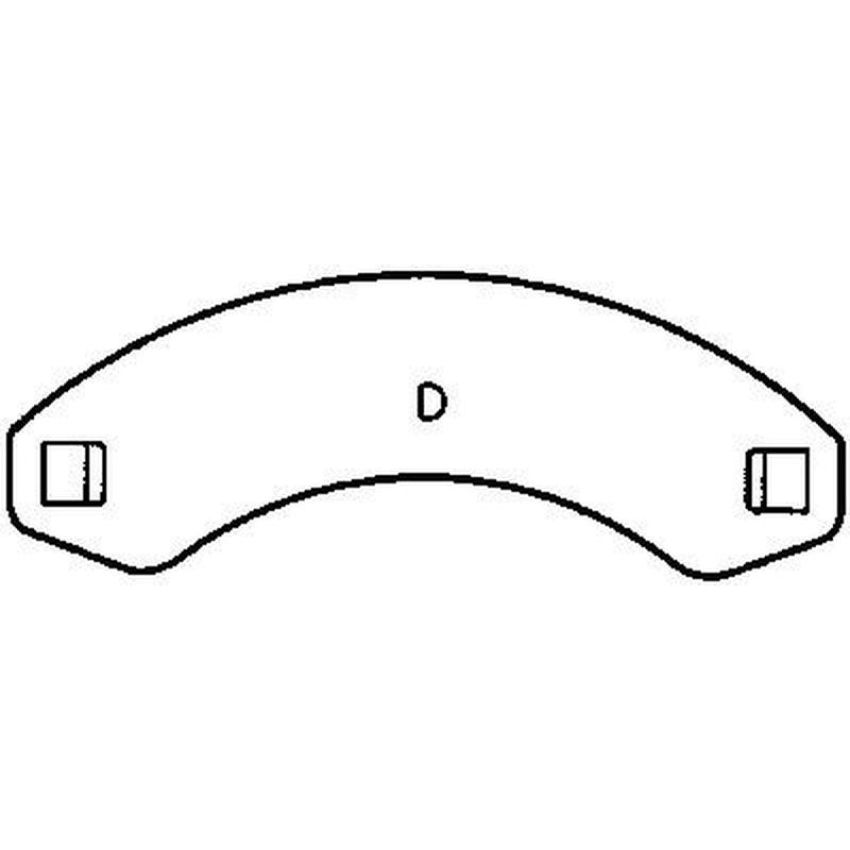 Bendix Friction MKD205FM BENDIX Fleet MetLok Brake Pad