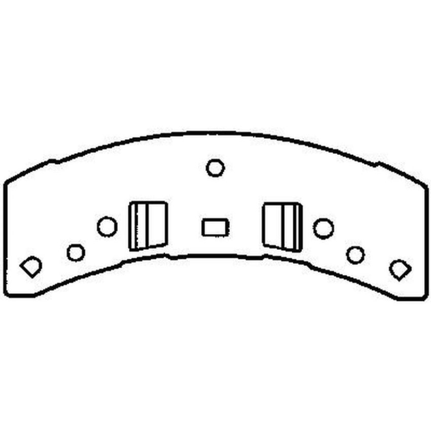 Bendix Friction MKD369FM BENDIX Fleet MetLok Brake Pad