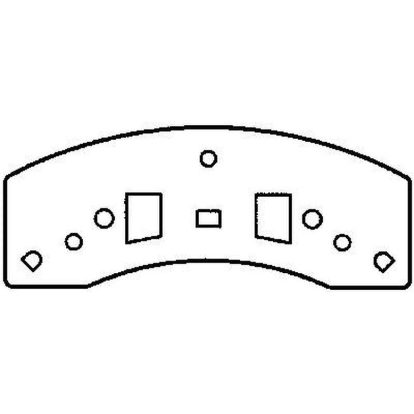 Bendix Friction MKD459FM BENDIX Fleet MetLok Brake Pad
