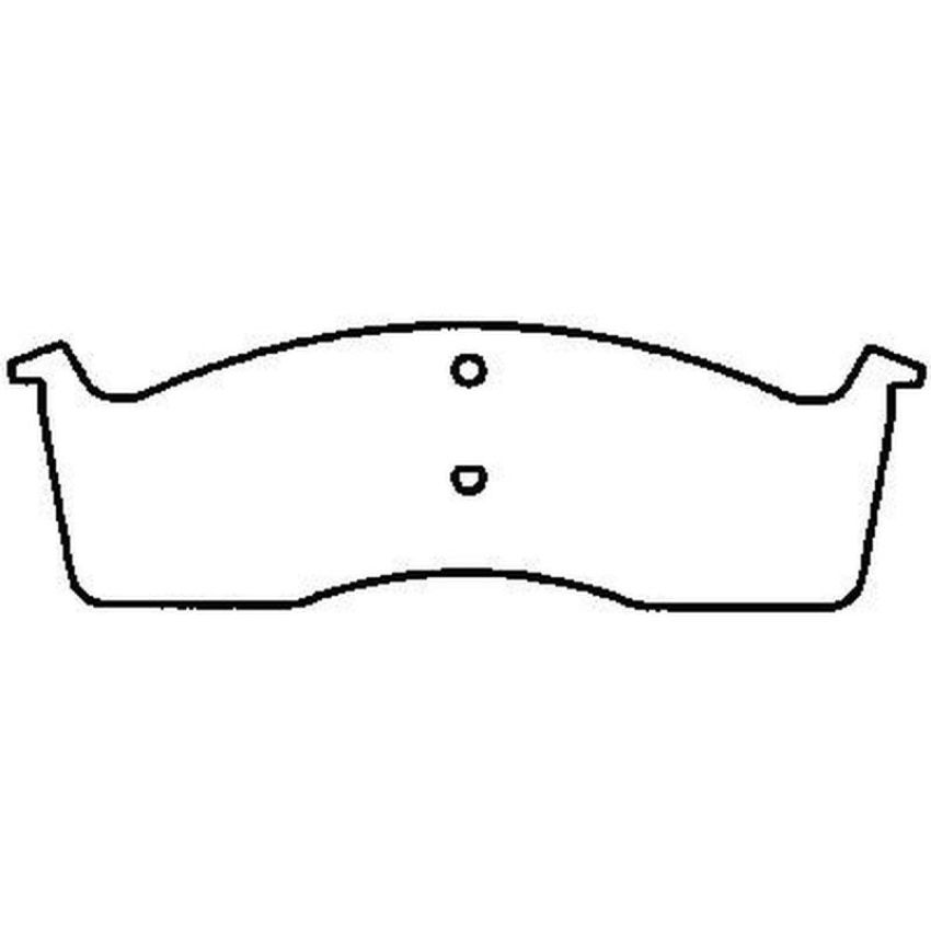 Bendix Friction MKD591FM BENDIX Fleet MetLok Brake Pad