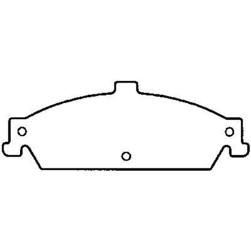 Bendix Friction MKD727FM BENDIX Fleet MetLok Brake Pad