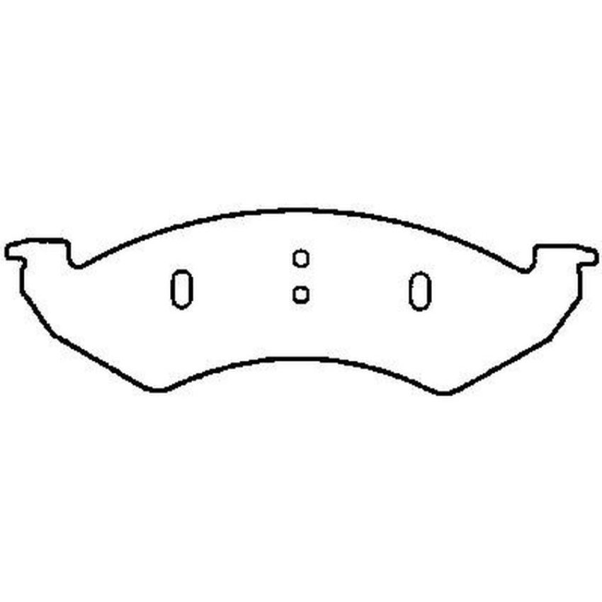 Bendix Friction MKD820FM BENDIX Fleet MetLok Brake Pad