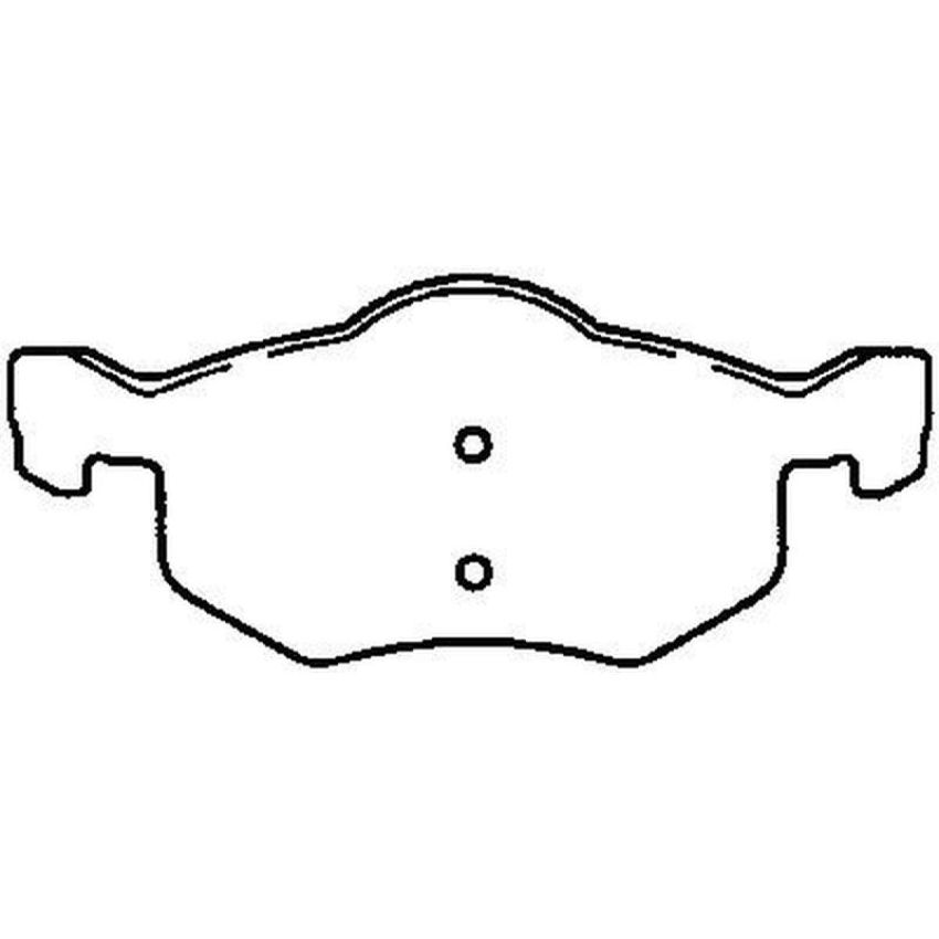 Bendix Friction MKD843FM BENDIX Fleet MetLok Brake Pad