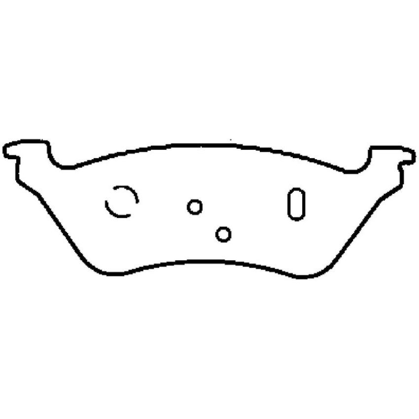 Bendix Friction MKD858FM BENDIX Fleet MetLok Brake Pad