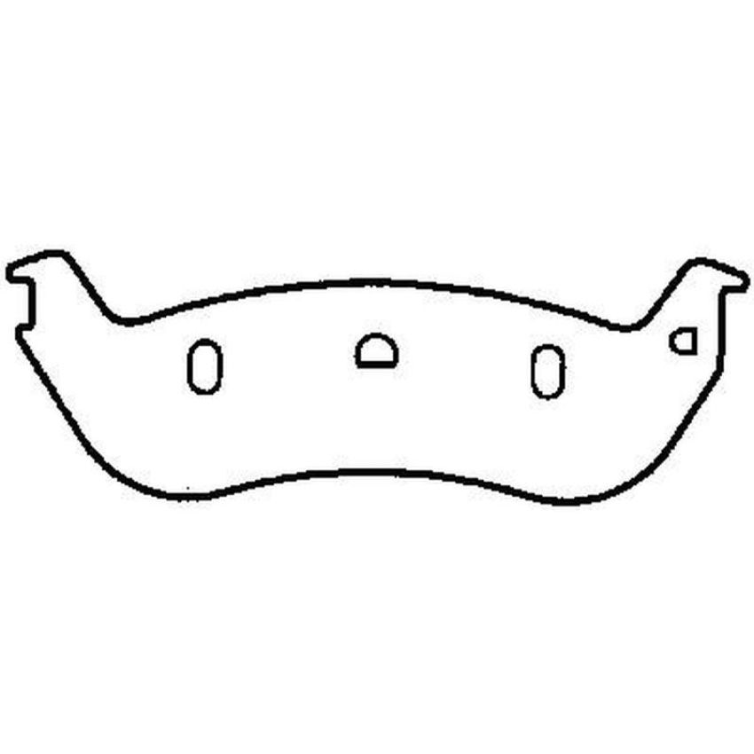 Bendix Friction MKD932FM BENDIX Fleet MetLok Brake Pad