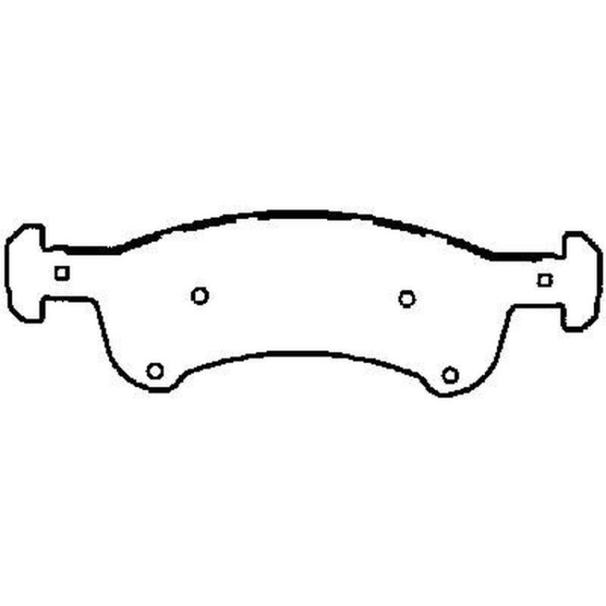 Bendix Friction MKD934FM BENDIX Fleet MetLok Brake Pad