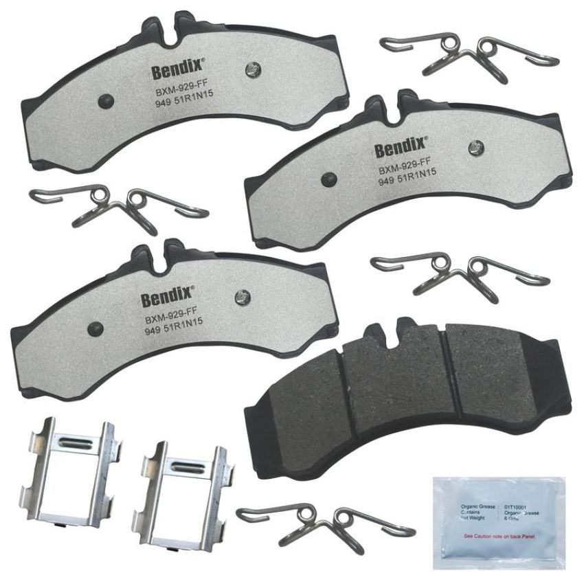 Bendix Friction MKD949FM BENDIX Fleet MetLok Brake Pad