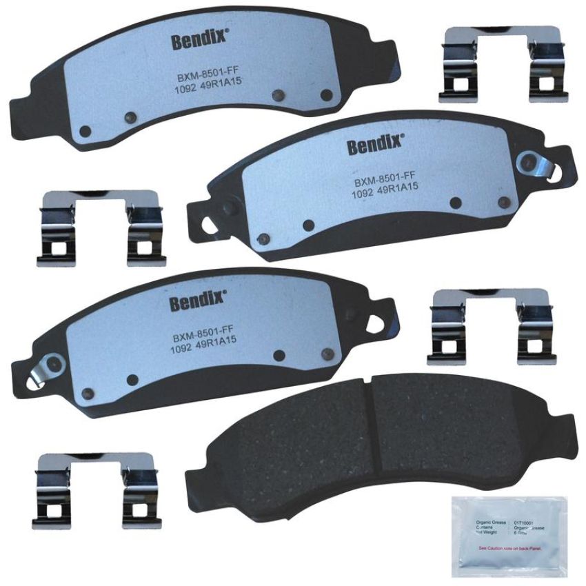 Bendix Friction PBD1092 BENDIX Fleet MetLok Police Disc Pad