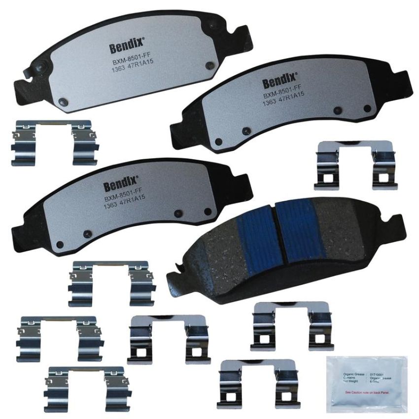 Bendix Friction PBD1363 BENDIX Fleet MetLok Police Disc Pad