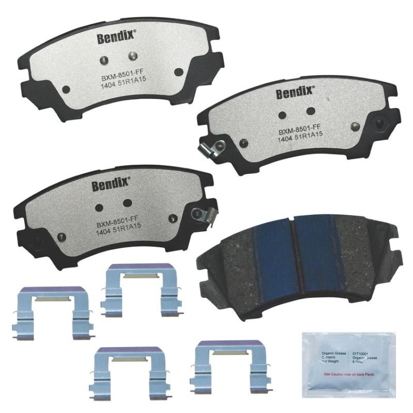 Bendix Friction PBD1404 BENDIX Fleet MetLok Police Disc Pad