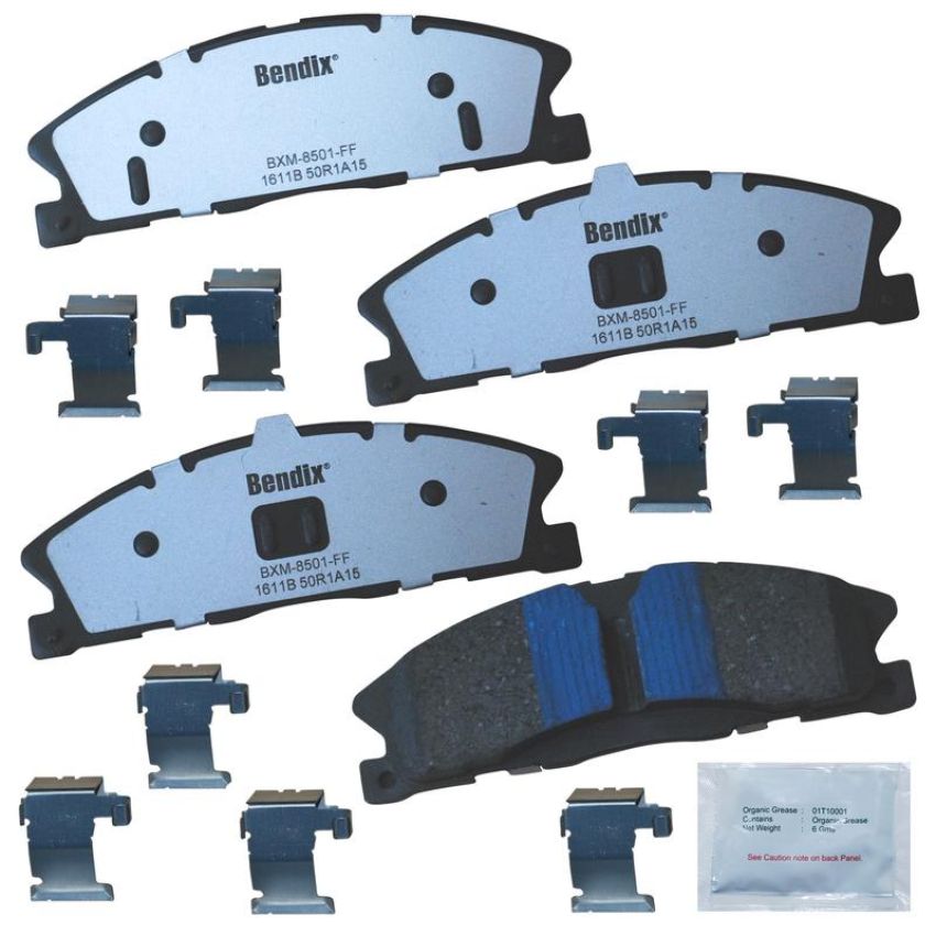 Bendix Friction PBD1611B BENDIX Fleet MetLok Police Disc Pad