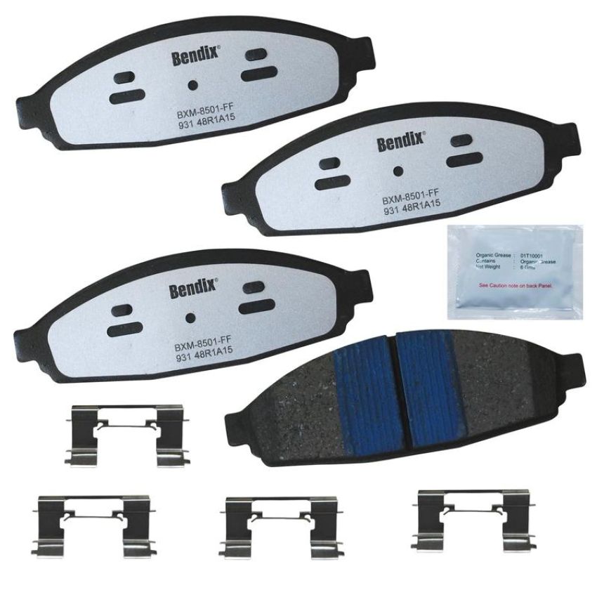 Bendix Friction PBD931 BENDIX Fleet MetLok Police Disc Pad