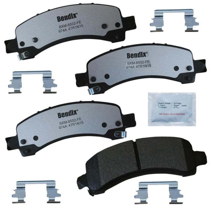 Bendix Friction PBD974A BENDIX Fleet MetLok Police Disc Pad