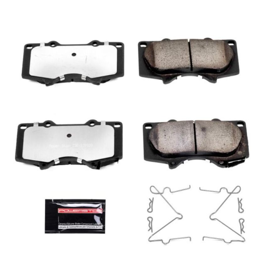 PowerStop Z36-976 PowerStop - Z36 Truck and SUV Carbon-Fiber Ceramic Brake Pads with Hardware Kit