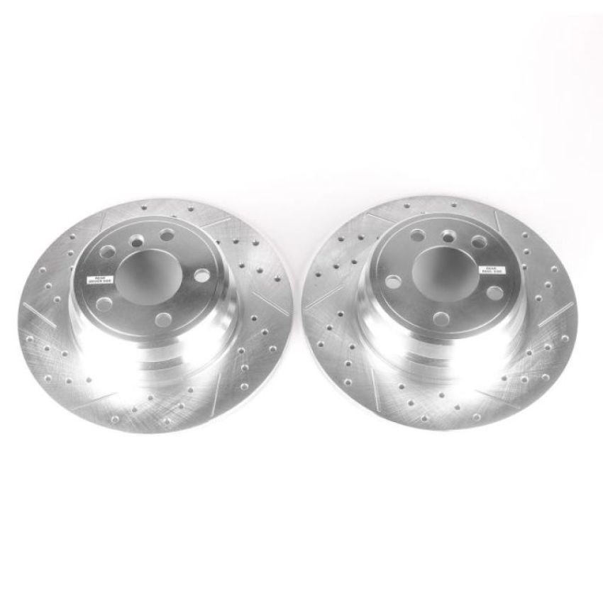 PowerStop EBR633XPR PowerStop Evolution Performance Drilled, Slotted & Plated Brake Rotor Pair
