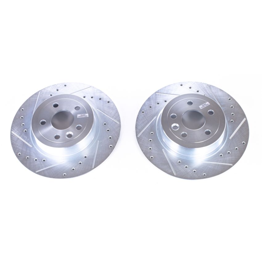 PowerStop EBR1654XPR PowerStop Evolution Performance Drilled, Slotted & Plated Brake Rotor Pair