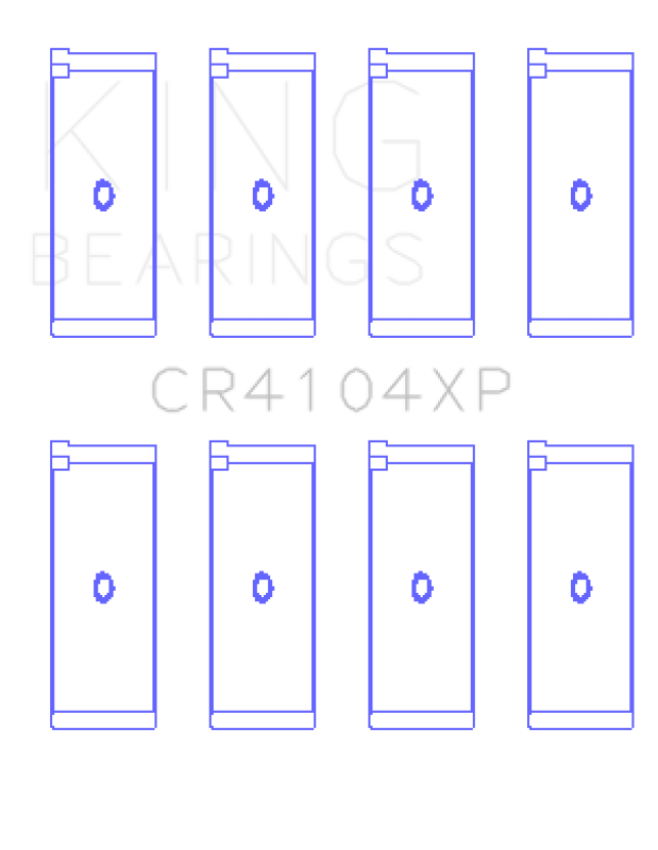 King Audi/VW 83-03 1.6L/1.8L/2.0L (Size STD) Performance Rod Bearing Set