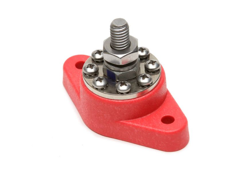 PAINLESS WIRING PWI80114 8-Point Distribution Block (Red)