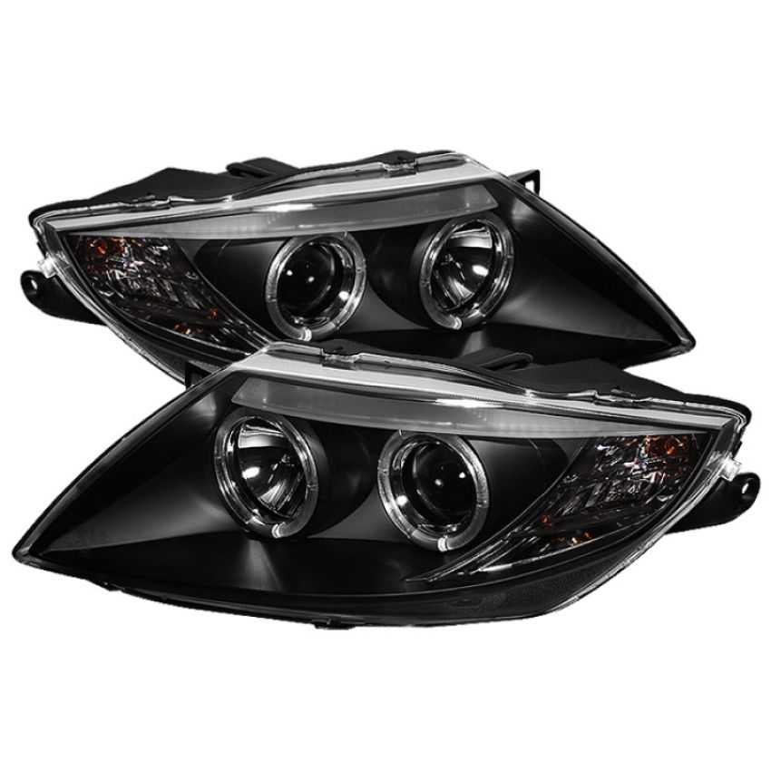 SPYDER 5029072 Projector Headlights - LED Halo - Black